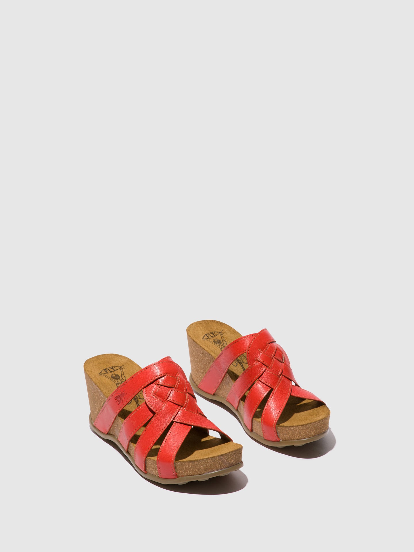 Fly London Strappy Mules GILY774LY DEVIL RED